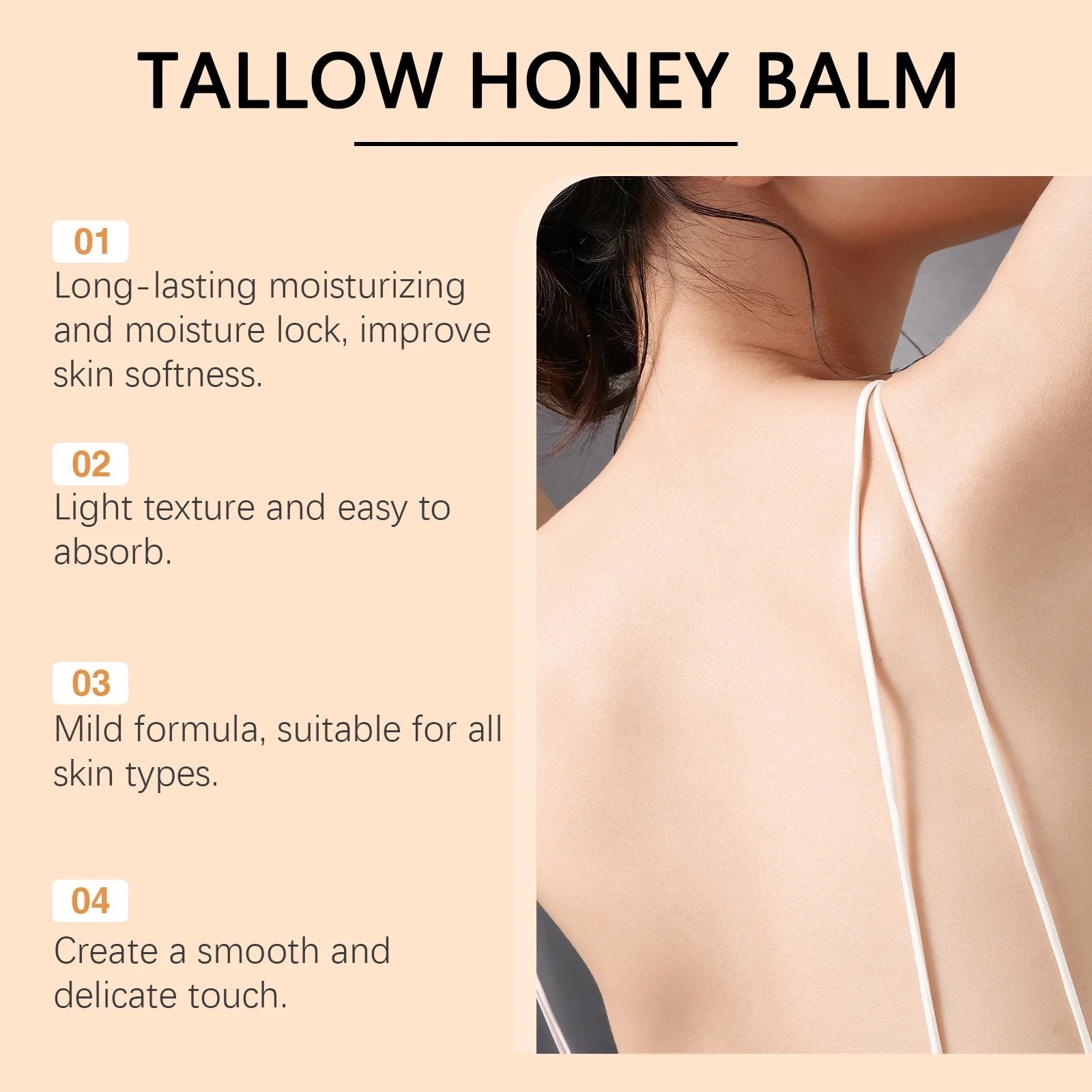 Tallow Honey Cream Glow Hydrating Skin   60g/1pcs