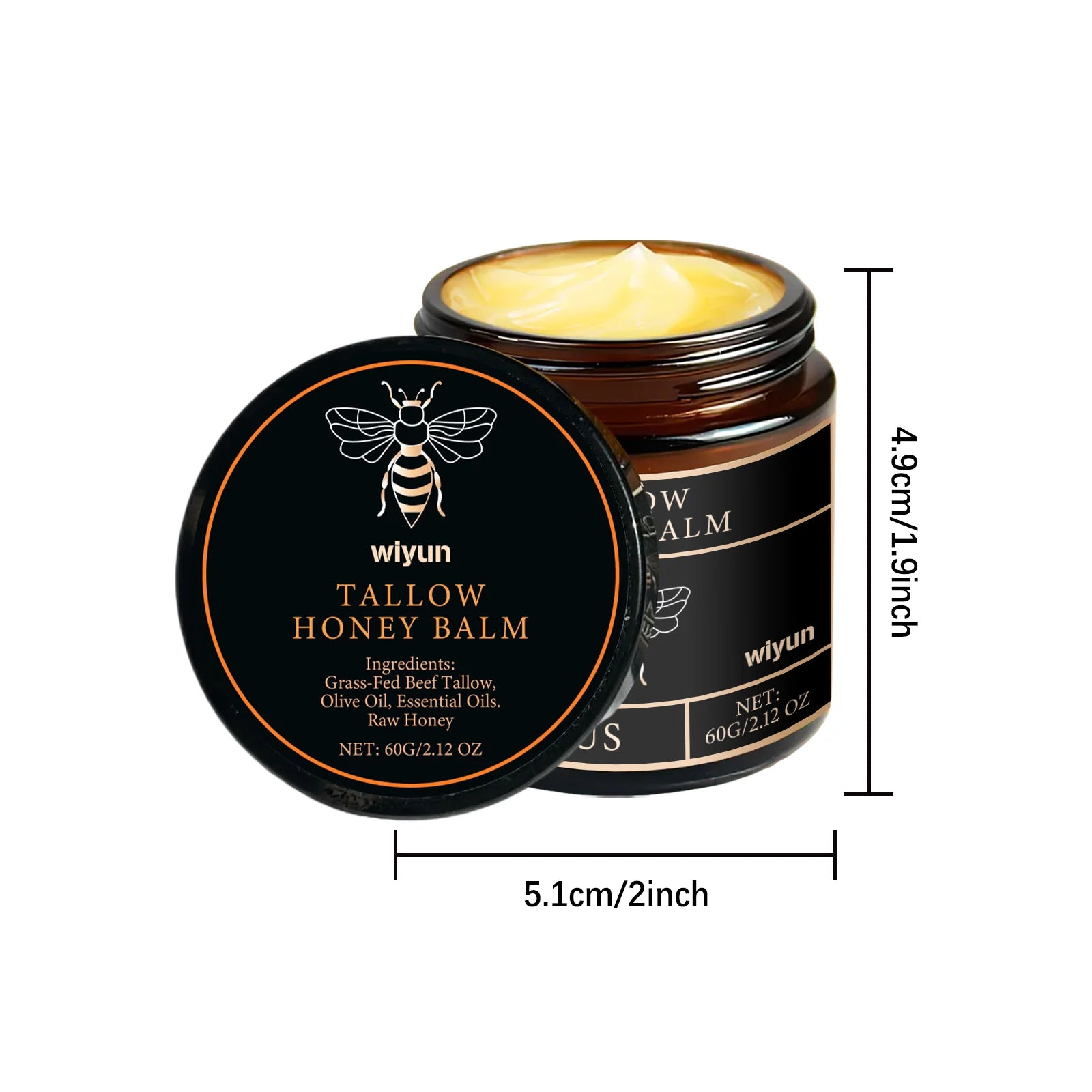 Tallow Honey Cream Glow Hydrating Skin   60g/1pcs